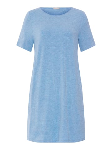 Hanro Nachthemd Natural Elegance in bluebird melange