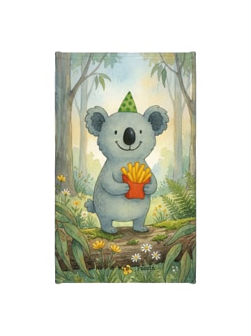 Mr. & Mrs. Panda Frotteetuch Koala Pommes Design ohne Spruch in Weiß