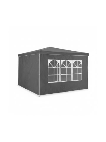relaxdays 2x Pavillon Seitenwand in Grau - (B)3 x (H)2 m