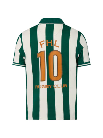 Finshley & Harding London Poloshirt Hector in tanne weiß - 0001