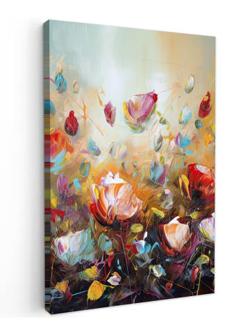OnlyWow Leinwand Bilder Blumenmeer