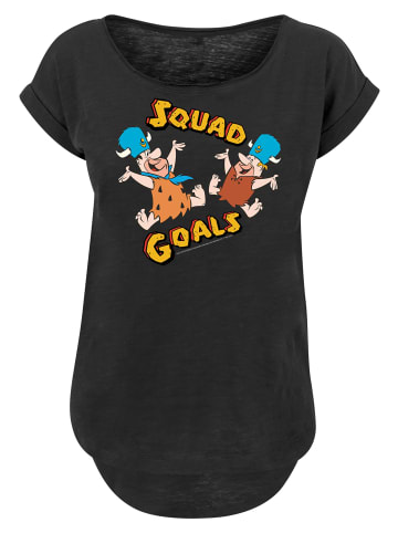 F4NT4STIC Long Cut T-Shirt Die Familie Feuerstein Squad Goals in schwarz