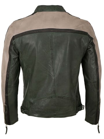 Gipsy Lederjacke Lammnappa in Dunkelgrün