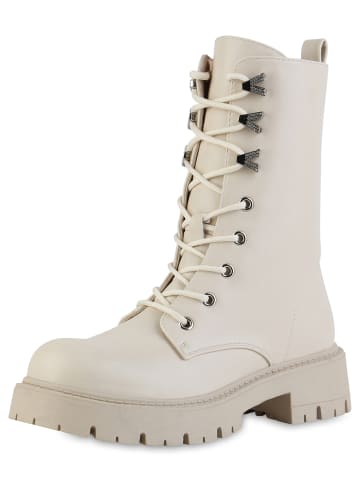 VAN HILL Schnürstiefel Ella in Beige