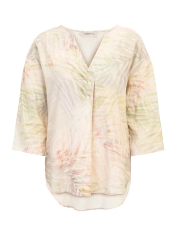 CARTOON Leinenbluse mit V-Ausschnitt in Cream/Apricot