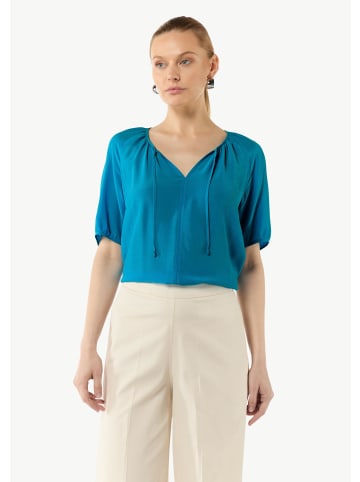 comma Bluse kurzarm in Türkis