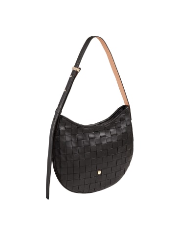 DuDu Hispani Schultertasche Leder 32 cm in black rose