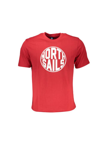 North Sails Rotes Baumwoll-T-Shirt