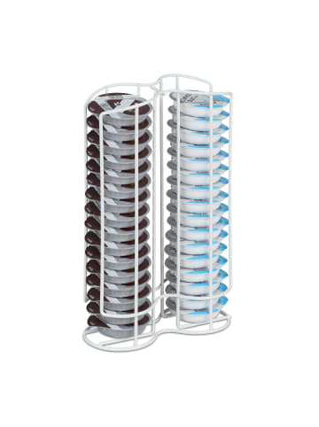 relaxdays Tassimo Kapselhalter in Weiß - (B)18 x (H)29 x (T)8,5 cm