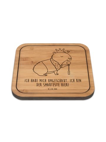 Mr. & Mrs. Panda Tischuntersetzer Capybara König mit Spruch in Transparent