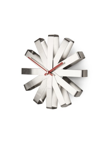 umbra Wanduhr Ribbon Ø 30cm in grau