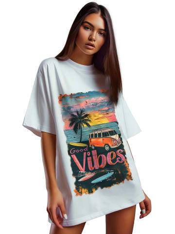 Reichstadt Reichstadt Oversized T-Shirt Damen  24RSW057 Surfside Vibes S
