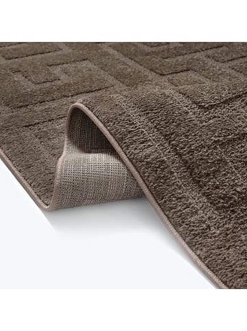 KADIMA DESIGN Teppichläufer Geometrisch pflegeleicht Wohnzimmer Schlafzimmer Flur in Braun