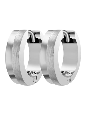 Adeliás Damen Creolen aus 925 Silber in silber