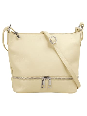 Cluty Umhängetasche echt Leder in beige