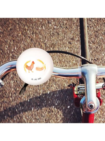 Mr. & Mrs. Panda Fahrradklingel Huhn Stolz ohne Spruch in Weiß