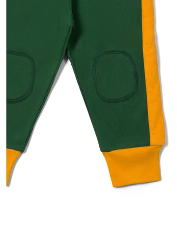 Little Green Radicals Organic Cotton Knee Patch Joggers in Green