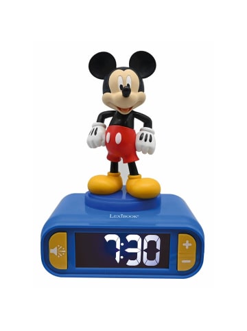 Lexibook Disney Micky Maus 3D-Nachtlicht-Wecker mit Soundeffekten