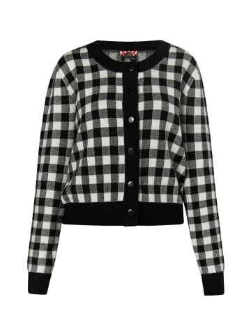 myMo ROCKS Damen Strickjacke in Schwarz Weiss