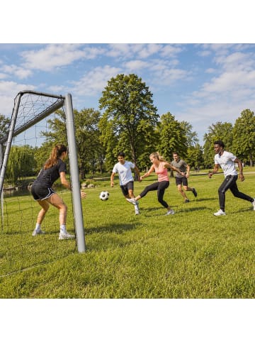 Fußballtor "mit Torwand" in Grau - (B)300 x (H)200 x (T)120 cm
