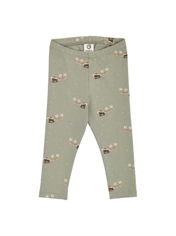 müsli Babyleggings in Shadow/ Deep green/ Balsam cream