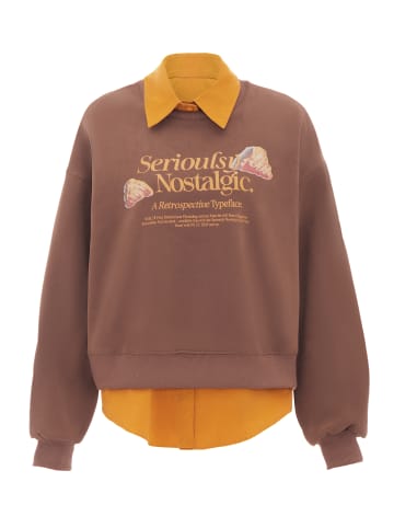 Homebase Damen Sweatshirt in Coffee