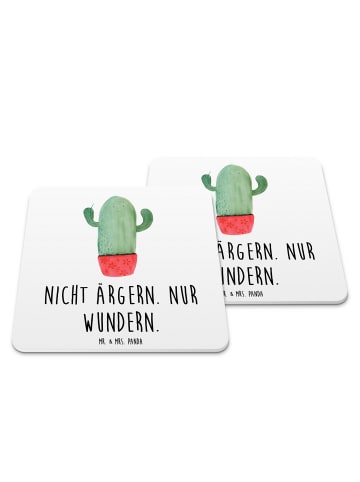 Mr. & Mrs. Panda Untersetzer Set Kaktus Wut mit Spruch in Weiß