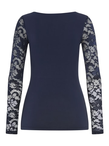 Laura Scott Spitzenshirt in marine