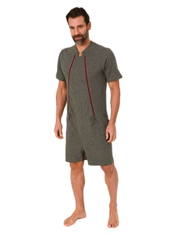 NORMANN Pflegeoverall kurzarm Reissverschluss Vorne - 88431 in anthrazit