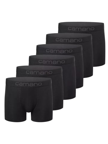 camano Boxershort 6er Pack in Schwarz