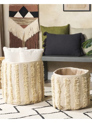 Beliani 2er-Set Korb KAKKI in Beige