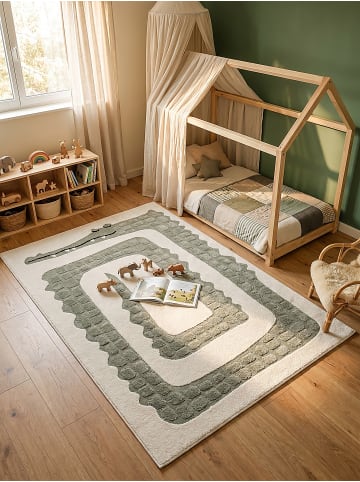 KADIMA DESIGN Teppich Kinderzimmer Kinder-Motiv Kinderzimmer pflegeleicht Spielzimmer in Creme