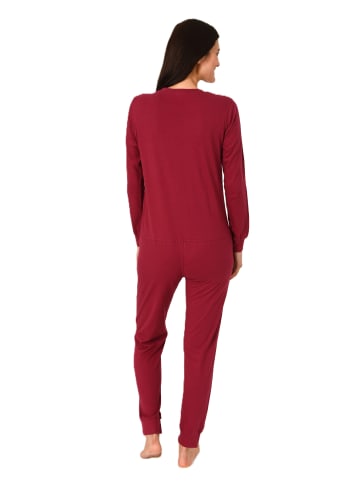 NORMANN Pflegeoverall langarm Reißverschluss Bein - 88649 in beere