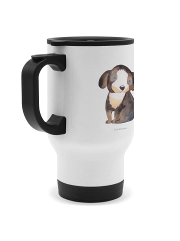 Mr. & Mrs. Panda Mehrwegbecher Hund Entspannen ohne Spruch in Weiß