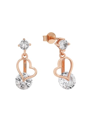 Amor Ohrhänger Silber 925, rosévergoldet in Roségold