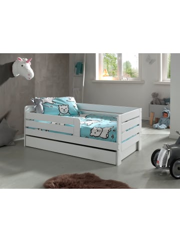 58 aufm Kessel JUNIORBETT Karie 144x56x70 aus Massivholz+MDF in Weiß