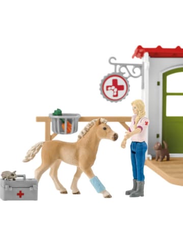 Schleich Spielfigur Farm World Tierarzt-Praxis mit Haustieren, 3-12 Jahre