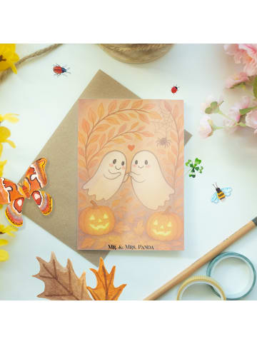 Mr. & Mrs. Panda babykarte Gespenster  Liebe  Design ohne Spruch in Weiß