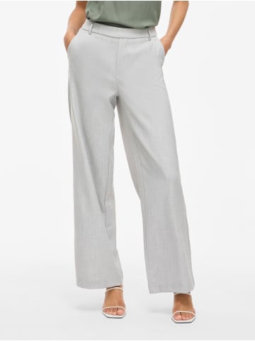 Vila Wide Leg Hose in Light Grey Melange