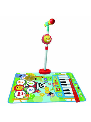 COFI 1453 Musikmatte 3-in-1 – Mikrofon, Schlagzeug und Keyboard für in Mehrfarbig