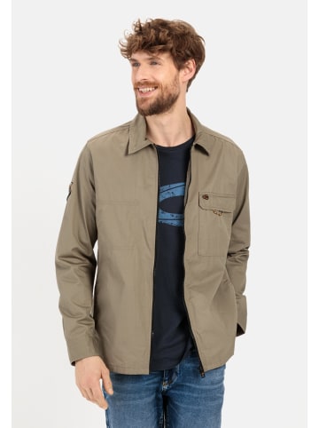 Camel Active Overshirt mit Reißverschluss in Khaki