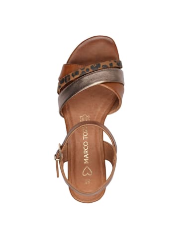 Marco Tozzi Sandale in COGNAC COMB