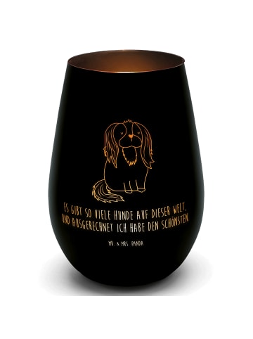 Mr. & Mrs. Panda Laterne Hund Cavalier King Charles Spaniel mit ... in Schwarz