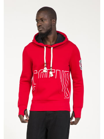 PLUS EIGHTEEN Herren Kapuzenpullover in Rot