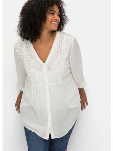 sheego by Joe Browns Longbluse in weiß