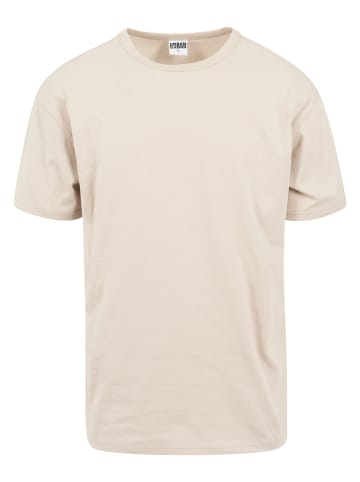 Urban Classics Lange T-Shirts in Beige/Braun