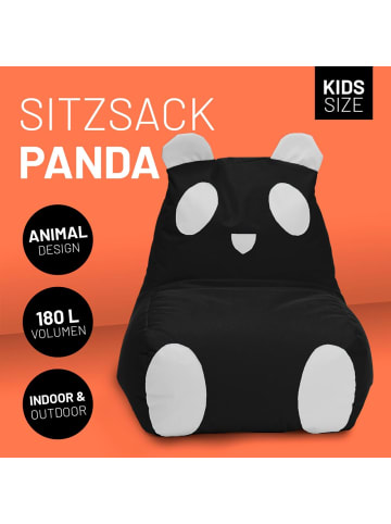 Lumaland Kindersitzsack Animal Line Panda 180l schwarz/weiß Schwarz