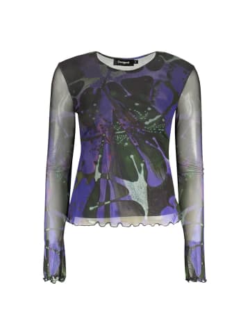 Desigual Blau Polyester T-Shirt