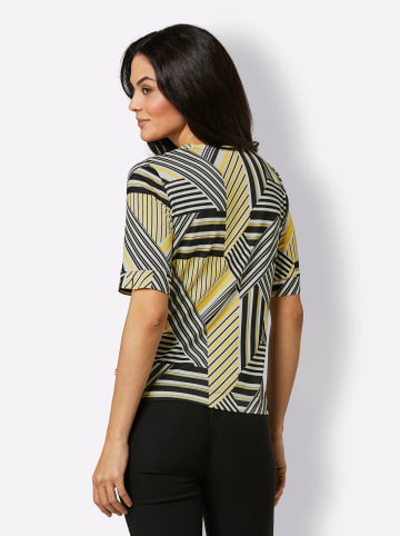 creation L Lyocell-Shirt in schwarz-weiß-bedruckt