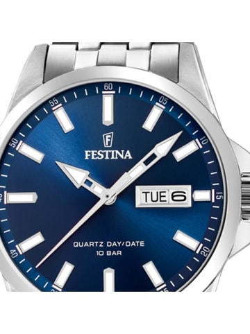 Festina Analog-Armbanduhr Festina Klassik silber groß (ca. 41mm)